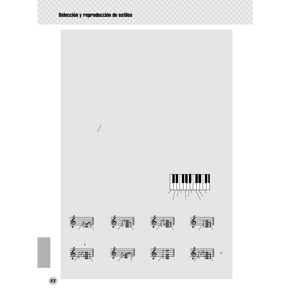 Selección y reproducción de estilos | Yamaha Portable Grand DGX-300 User Manual | Page 52 / 116