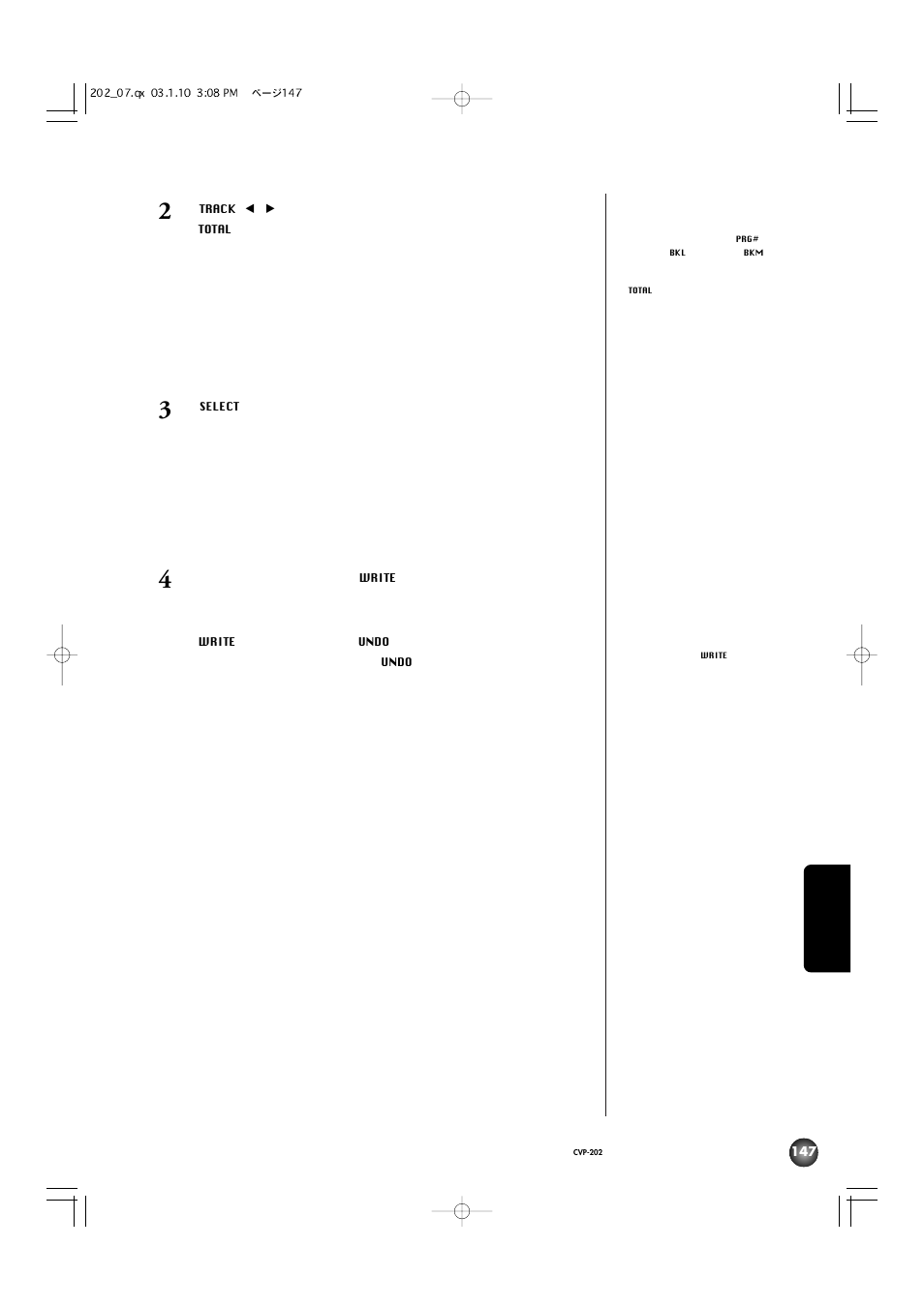 Yamaha CVP-202 User Manual | Page 147 / 194