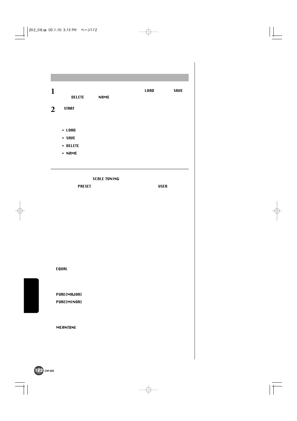 Yamaha CVP-202 User Manual | Page 172 / 194