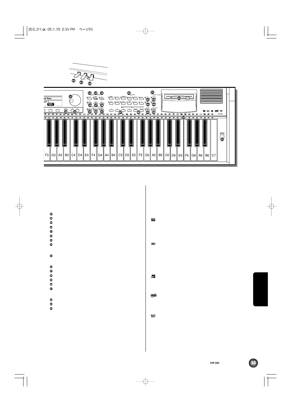 Yamaha CVP-202 User Manual | Page 35 / 194