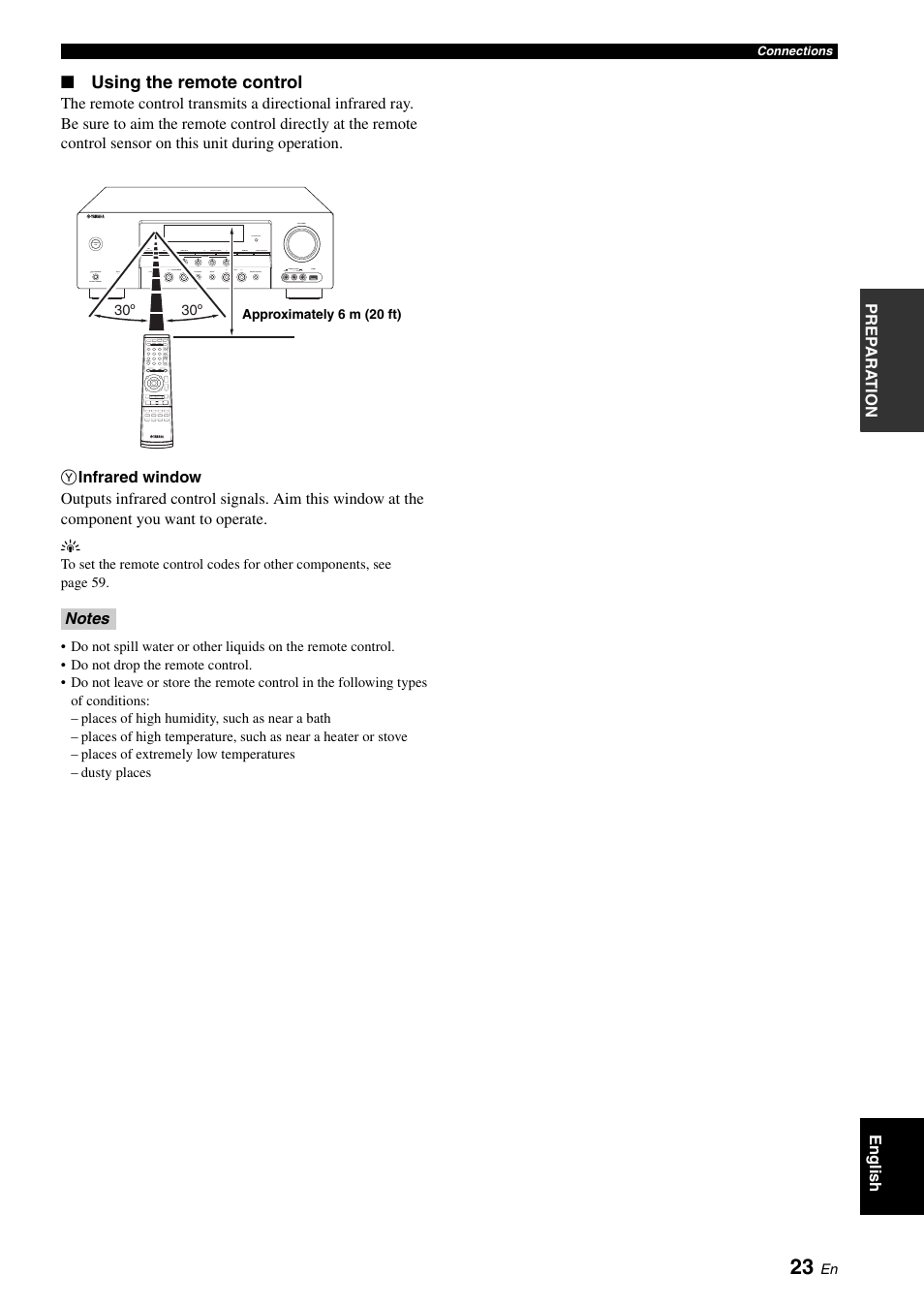 Using the remote control | Yamaha RX-V561 User Manual | Page 27 / 86