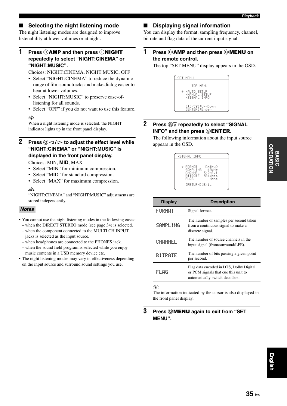 Yamaha RX-V561 User Manual | Page 39 / 86