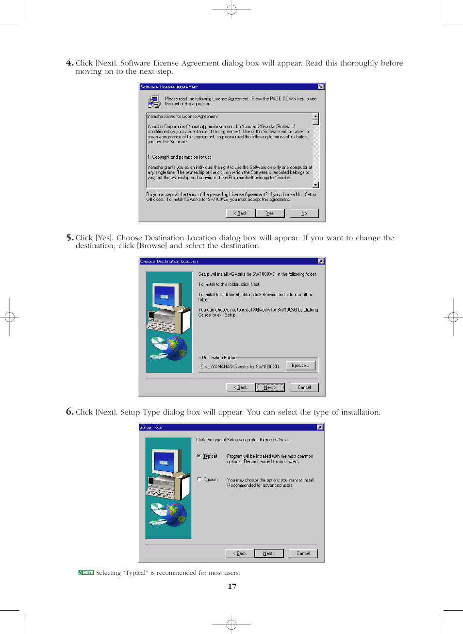 Yamaha SW1000XG-E User Manual | Page 17 / 48