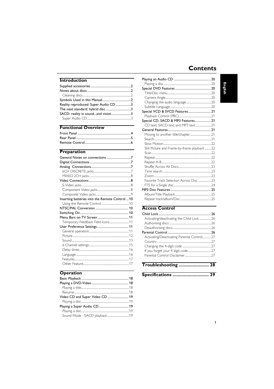 Yamaha DVD-C940 User Manual | Page 5 / 34