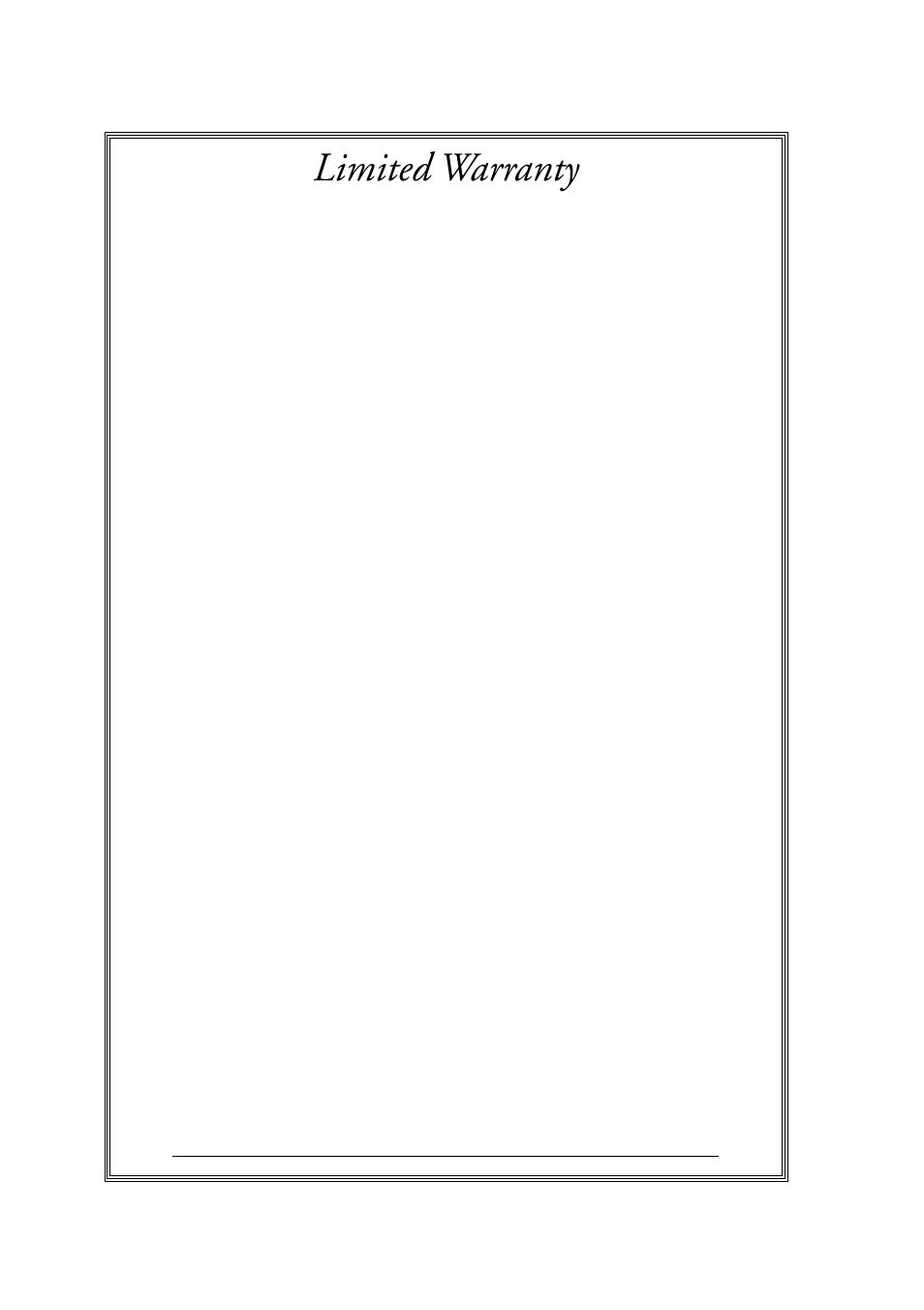 Limited warranty, Keep this document for your records. do not mail | Yamaha USB-MIDI INTERFACE UX16 User Manual | Page 29 / 31