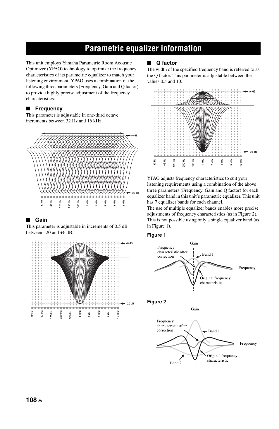 Parametric equalizer information | Yamaha RX-V861 User Manual | Page 112 / 129
