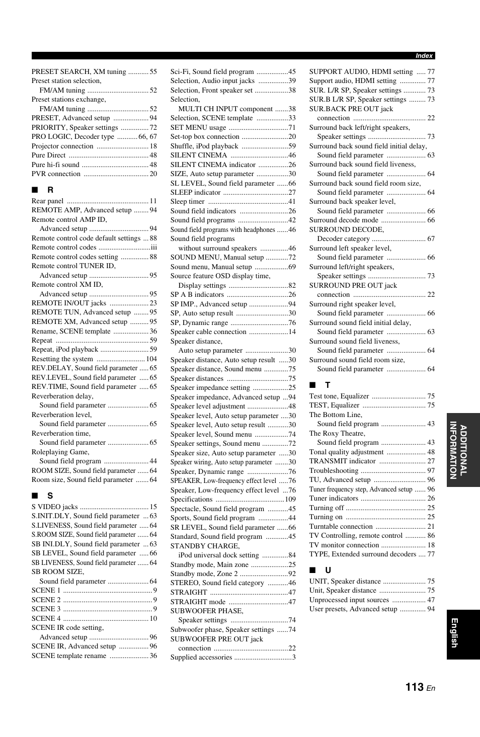 Yamaha RX-V861 User Manual | Page 117 / 129
