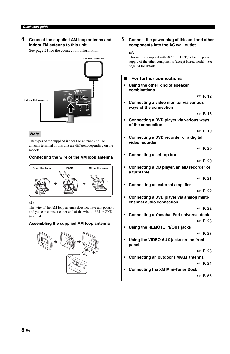 Yamaha RX-V861 User Manual | Page 12 / 129