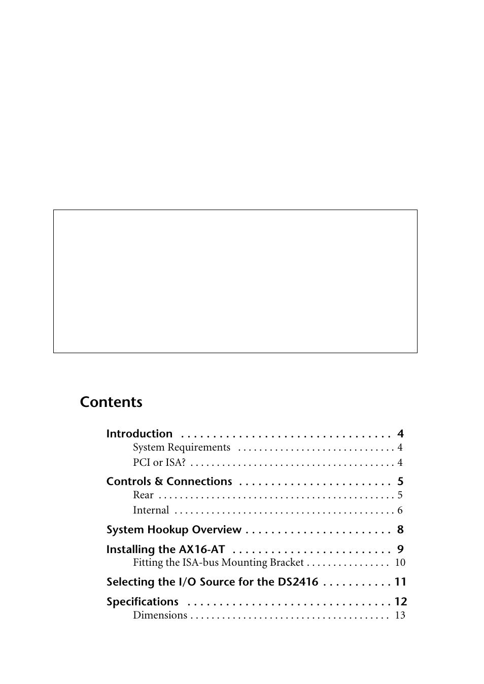 Yamaha AX16-AT User Manual | Page 2 / 65