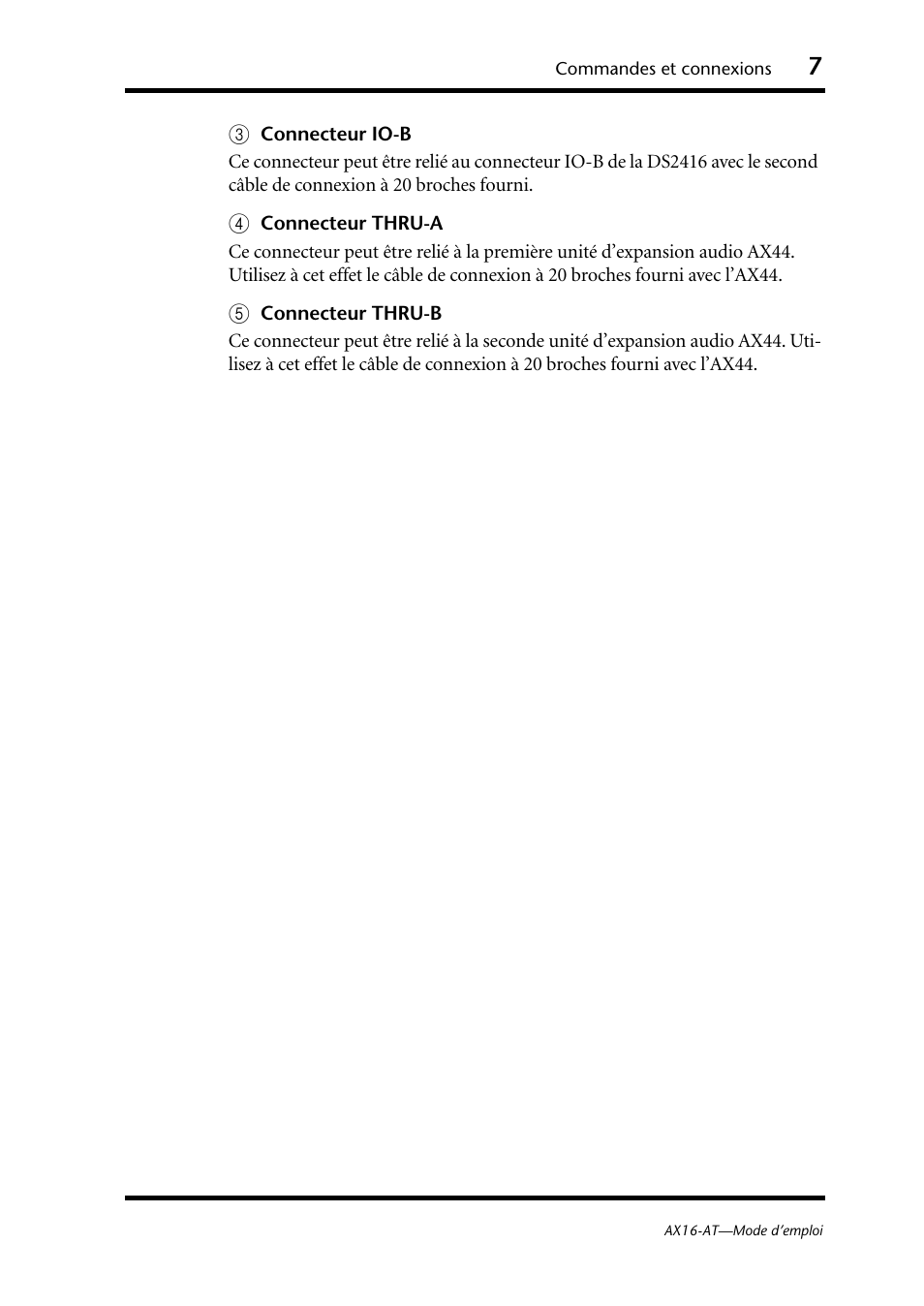 Yamaha AX16-AT User Manual | Page 20 / 65