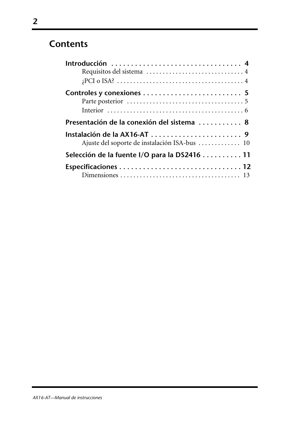 Yamaha AX16-AT User Manual | Page 41 / 65
