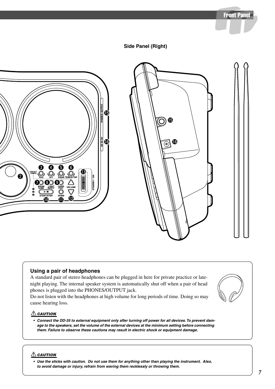 Yamaha DD-35 User Manual | Page 7 / 24