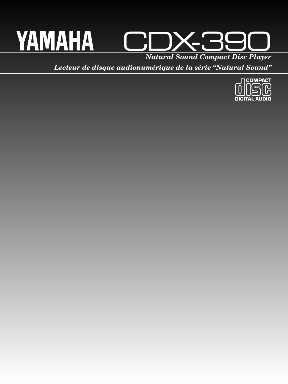 Yamaha CDX-390 User Manual | 21 pages