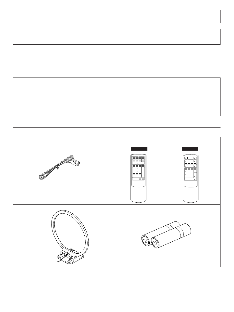 Supplied accessories | Yamaha RX-485 User Manual | Page 4 / 20