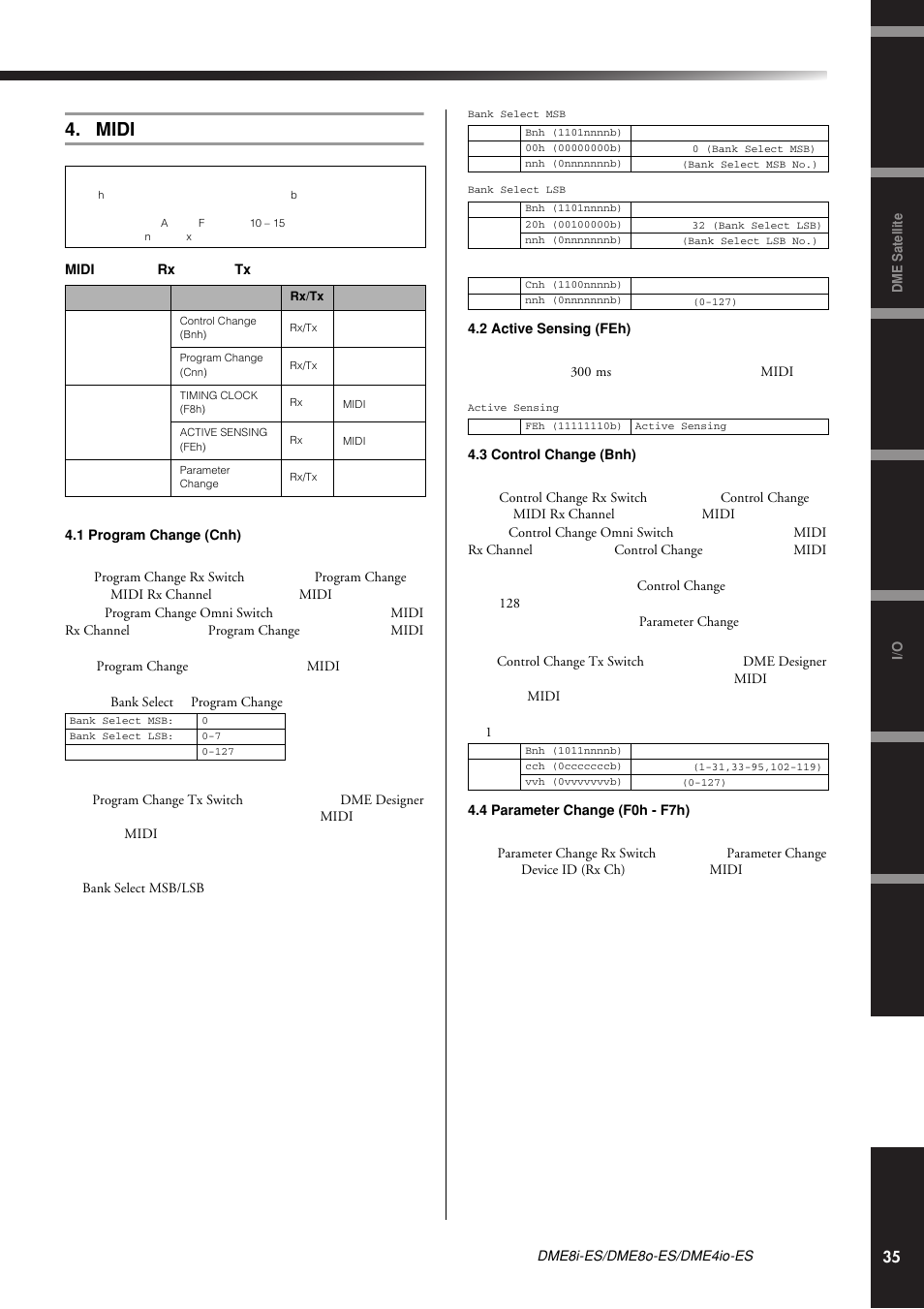 Midi格式, Midi | Yamaha DME8i-ES User Manual | Page 35 / 48