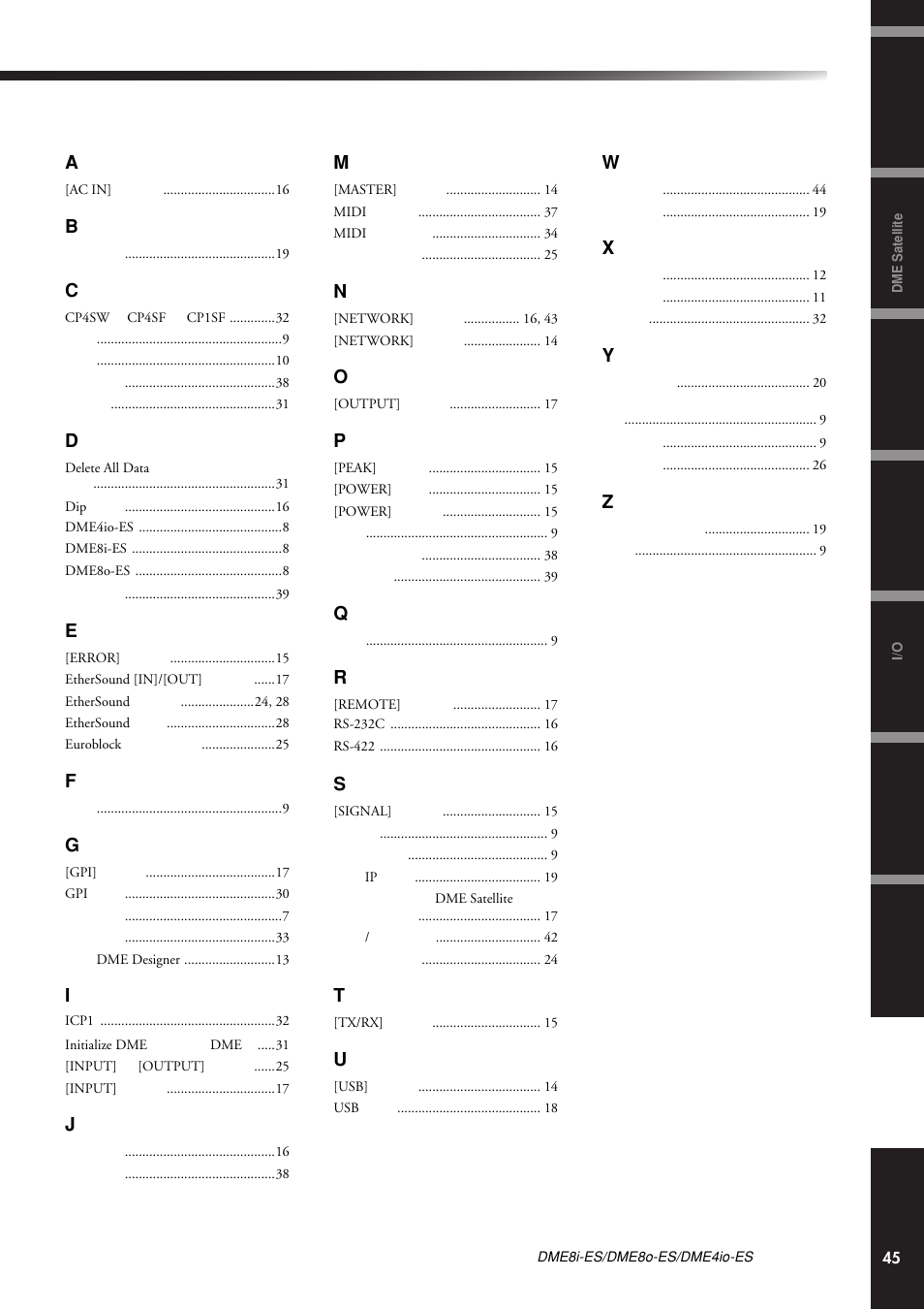 Yamaha DME8i-ES User Manual | Page 45 / 48