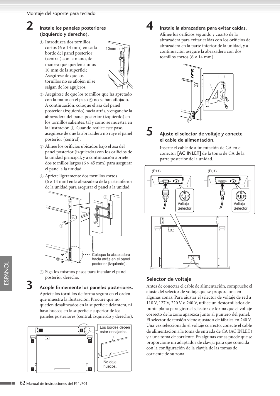 Yamaha F11 User Manual | Page 62 / 78