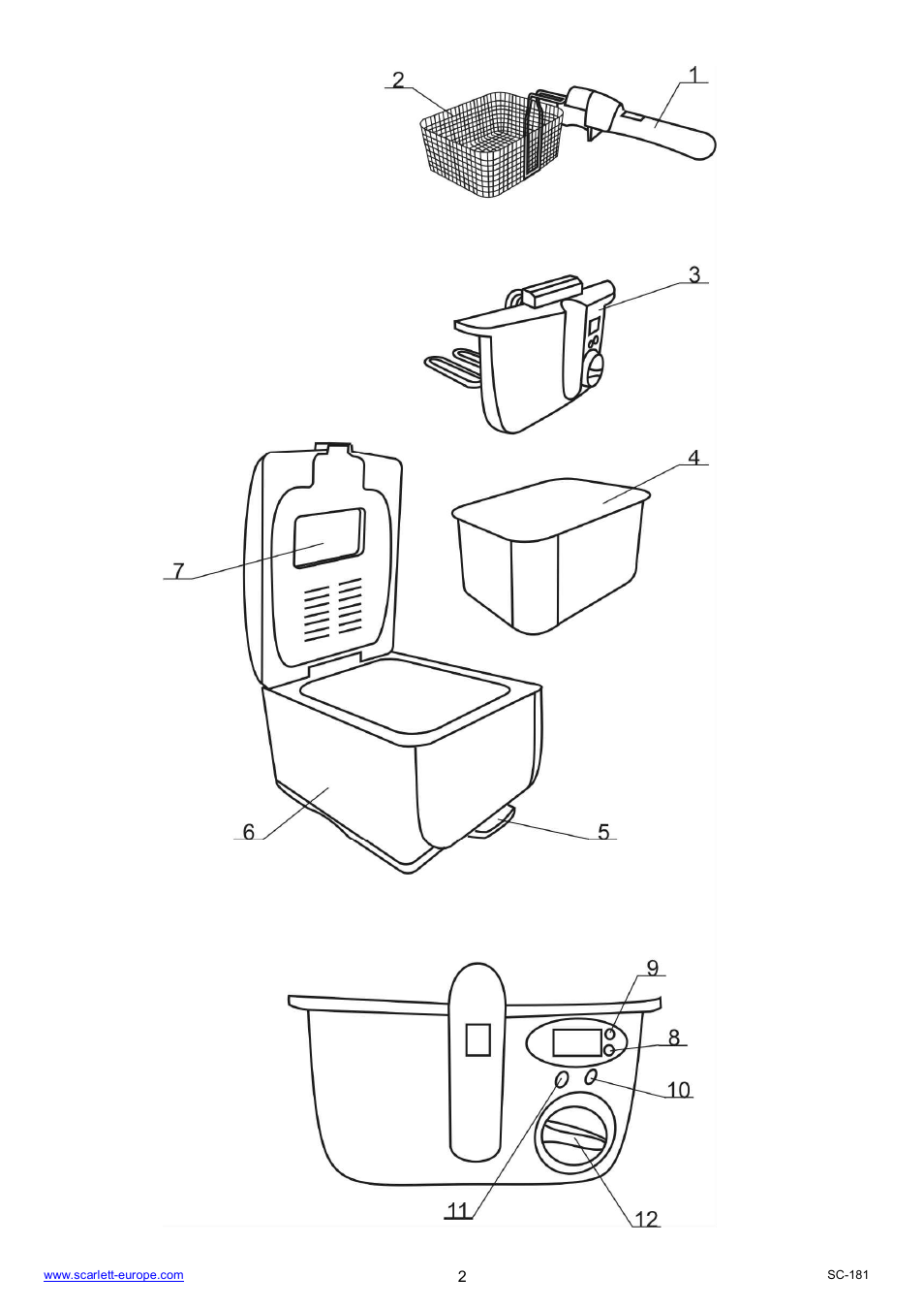 Scarlett SC-181 User Manual | Page 2 / 19