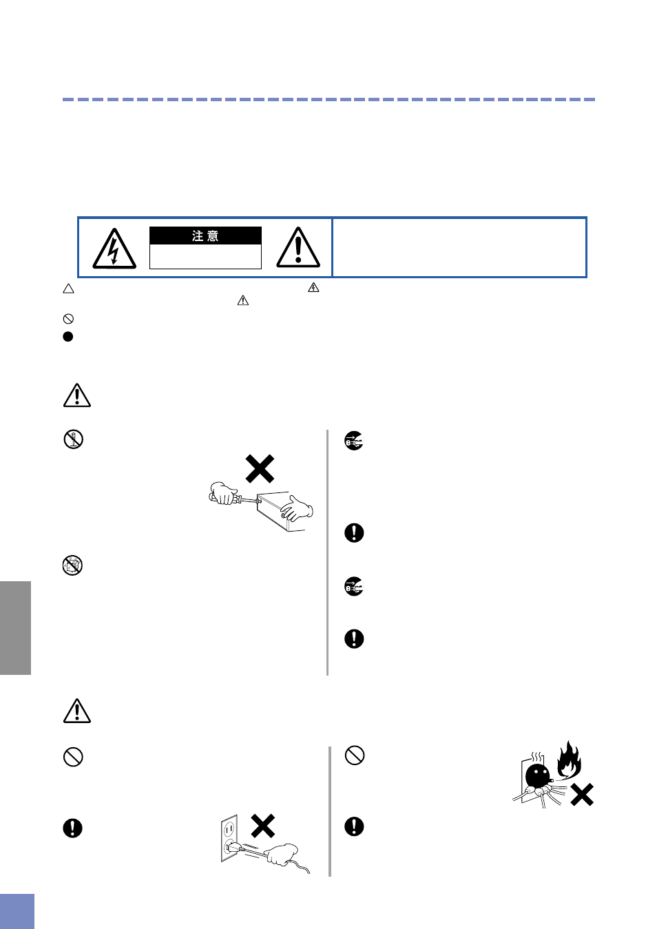 安全上のご注意 | Yamaha CLP-920 User Manual | Page 4 / 38