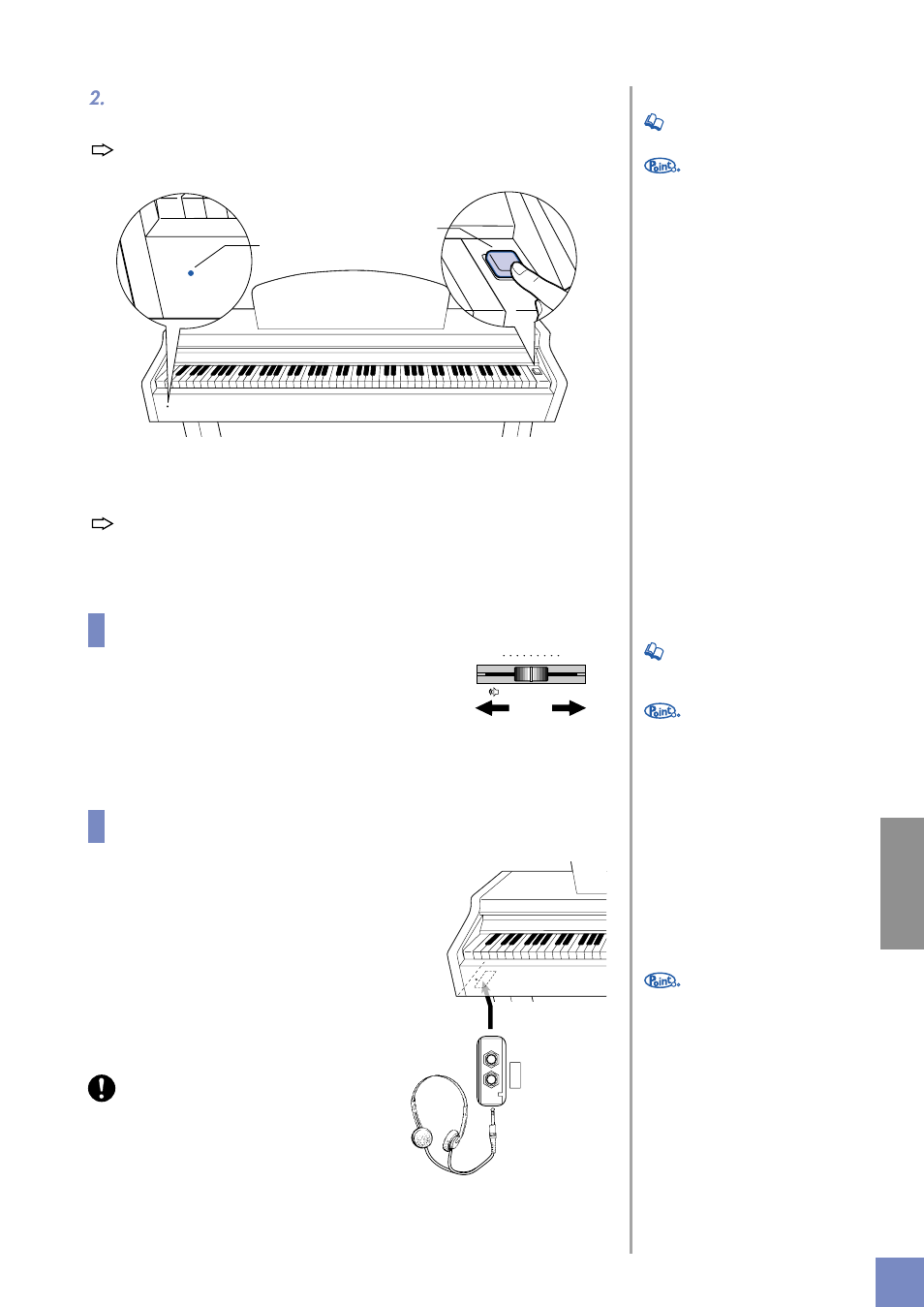 Power, Power master volume phones phones | Yamaha CLP-920 User Manual | Page 9 / 38