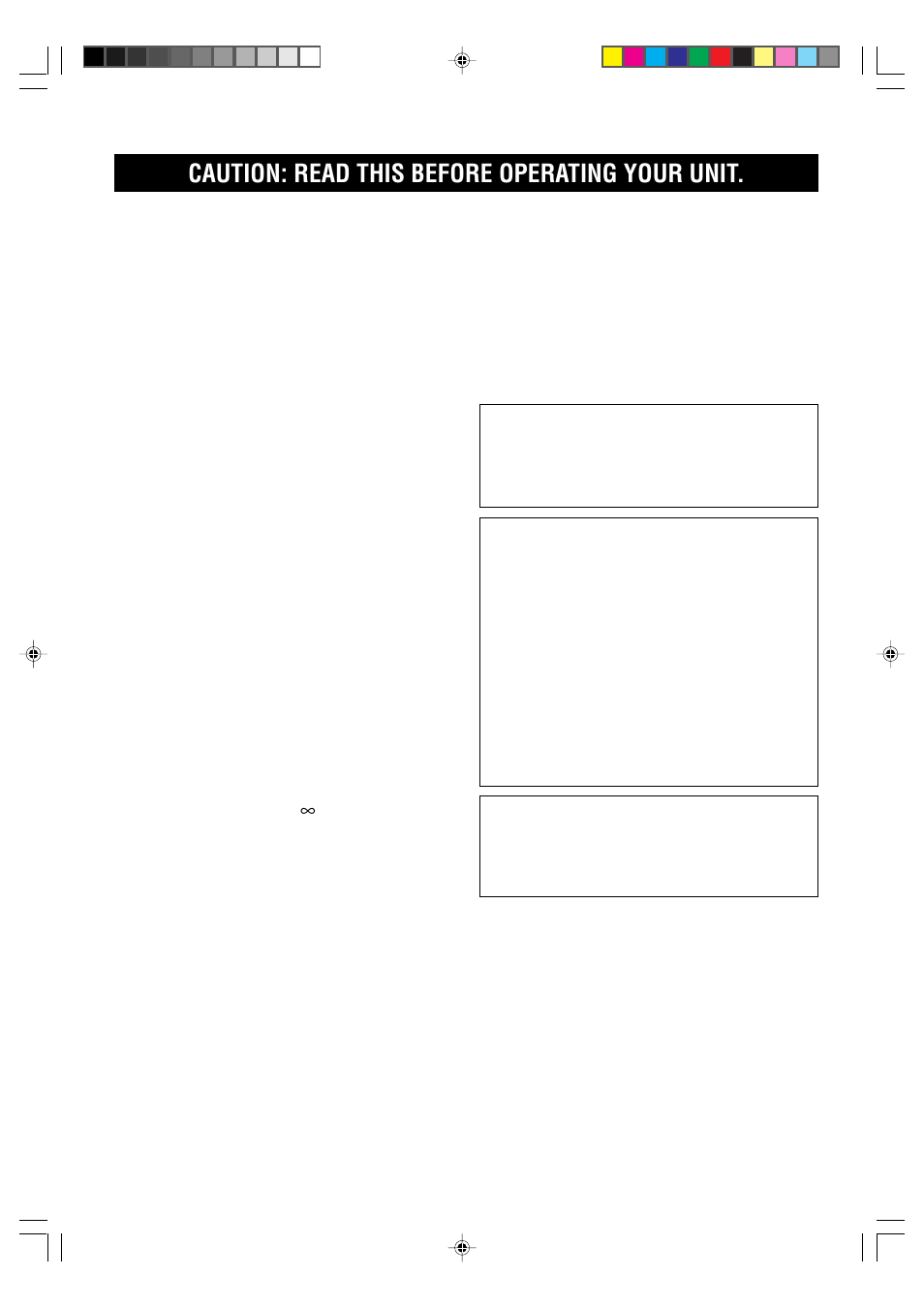 Caution, Caution: read this before operating your unit | Yamaha HTR-5230 User Manual | Page 4 / 61