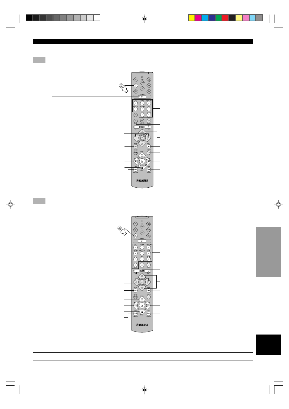 Dvd/ld mode, Dvd menu mode | Yamaha HTR-5230 User Manual | Page 45 / 61