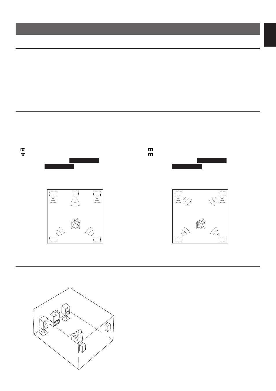 Speaker setup, Speakers to be used, Speaker configuration | Speaker placement, English | Yamaha RX-V592 User Manual | Page 9 / 51
