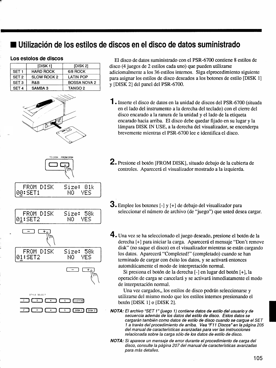 I zi=- ! slk 00: set1 n0 ves, N0 ves | Yamaha Protatone PSR-6700 User Manual | Page 23 / 42