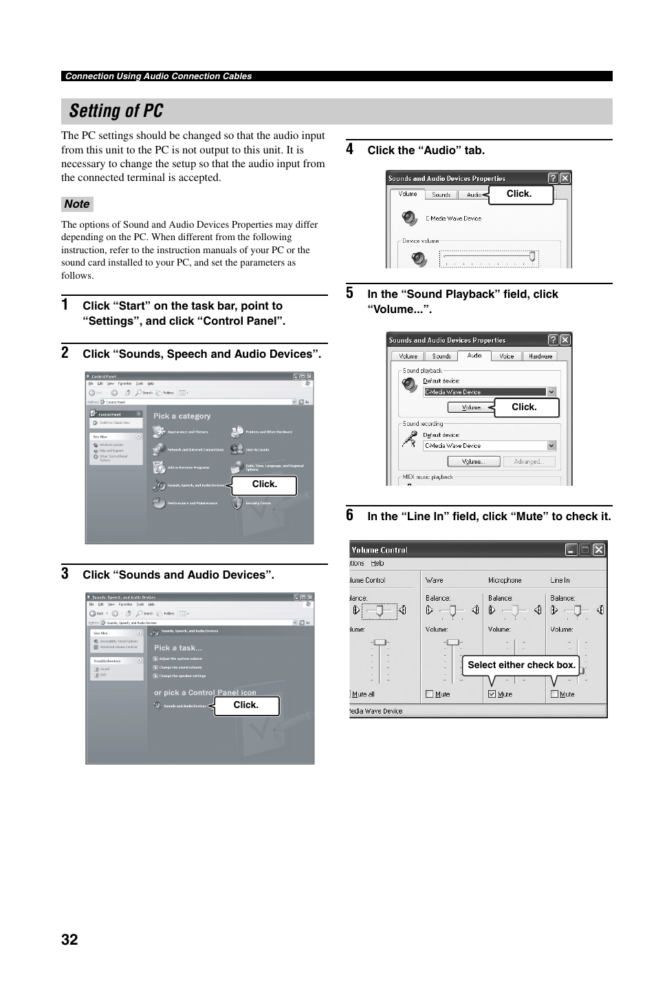 Setting of pc | Yamaha PJP-50R User Manual | Page 37 / 53