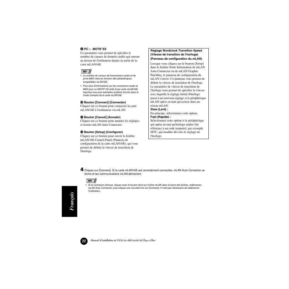 Français | Yamaha Plug-in Effect mLAN16E User Manual | Page 102 / 126