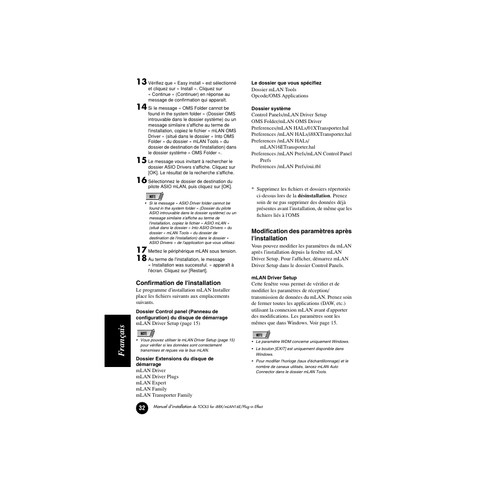 Français | Yamaha Plug-in Effect mLAN16E User Manual | Page 112 / 126