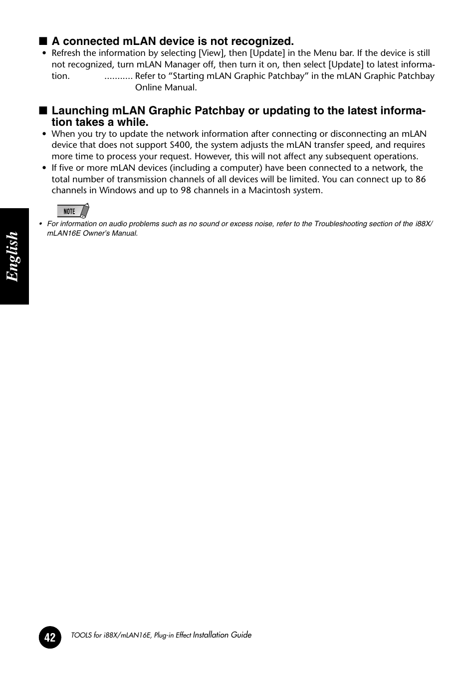 English | Yamaha Plug-in Effect mLAN16E User Manual | Page 42 / 126