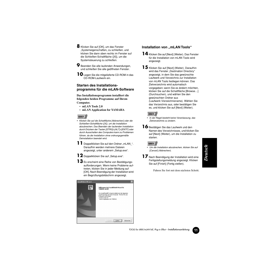 Deutsc h | Yamaha Plug-in Effect mLAN16E User Manual | Page 51 / 126