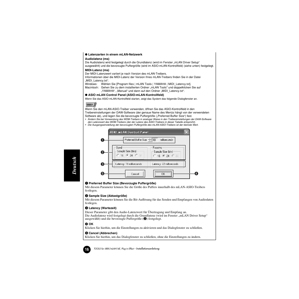 Deutsc h | Yamaha Plug-in Effect mLAN16E User Manual | Page 56 / 126