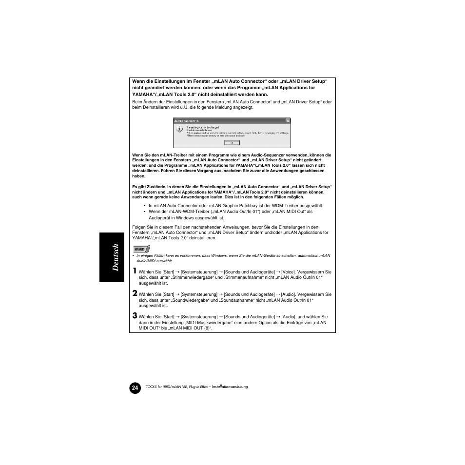 Deutsc h | Yamaha Plug-in Effect mLAN16E User Manual | Page 64 / 126