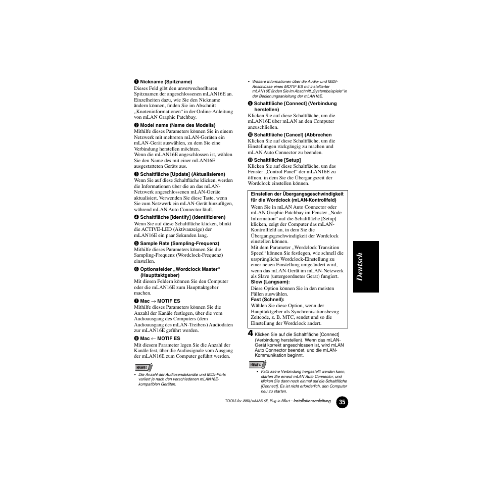Deutsc h | Yamaha Plug-in Effect mLAN16E User Manual | Page 75 / 126