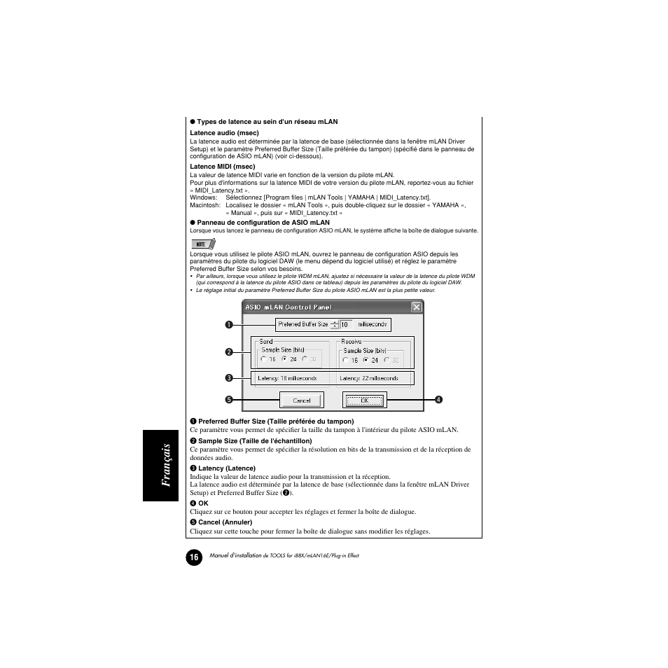 Français | Yamaha Plug-in Effect mLAN16E User Manual | Page 96 / 126