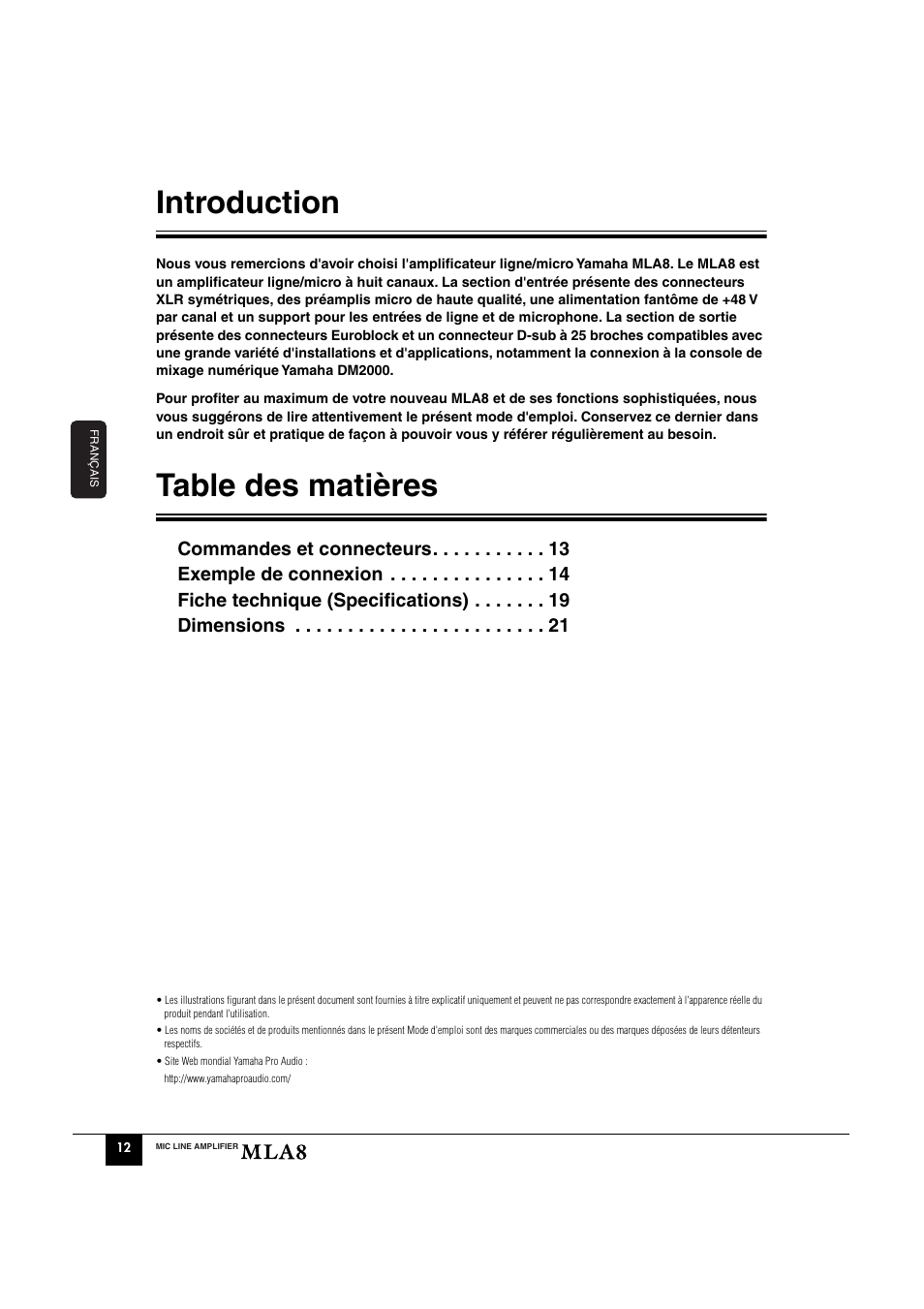 Yamaha MLA8 User Manual | Page 4 / 11