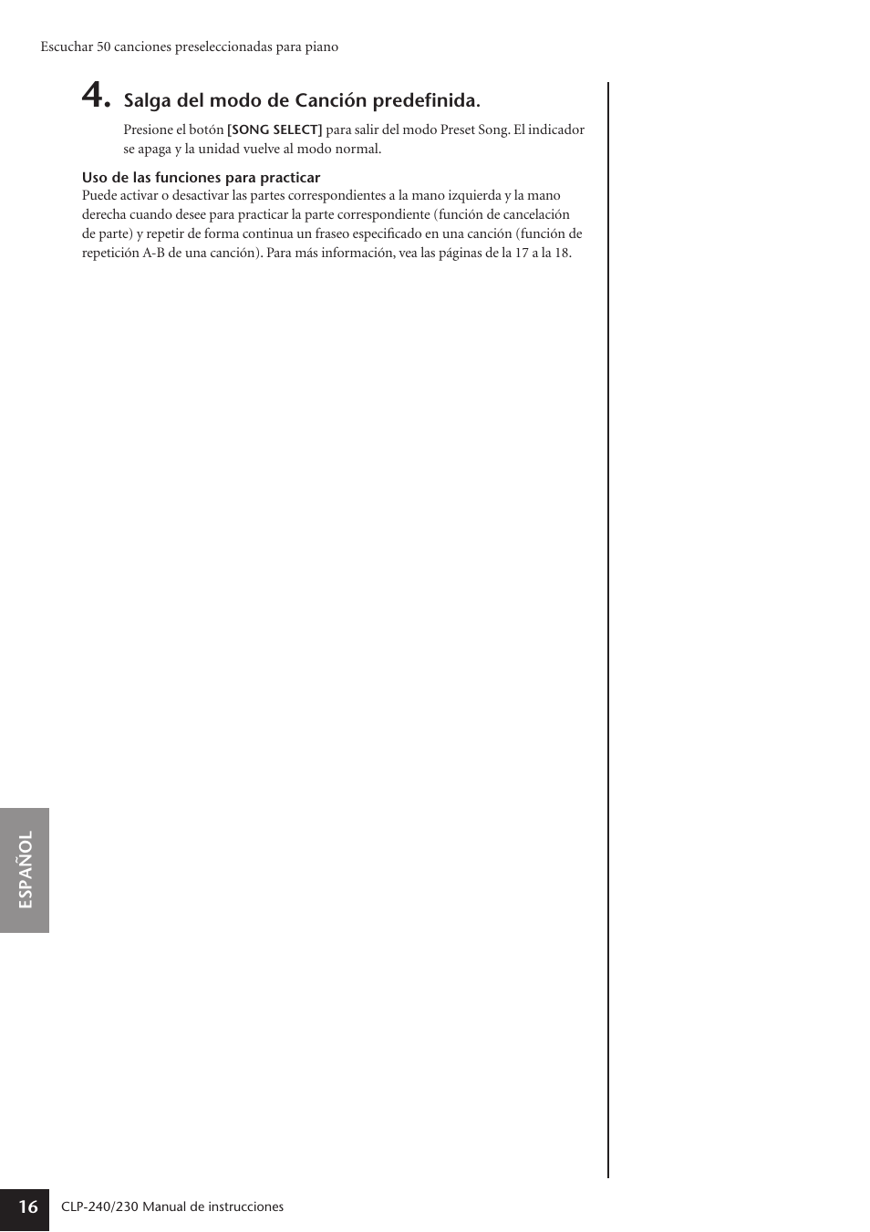 Yamaha CLP-230 User Manual | Page 16 / 89