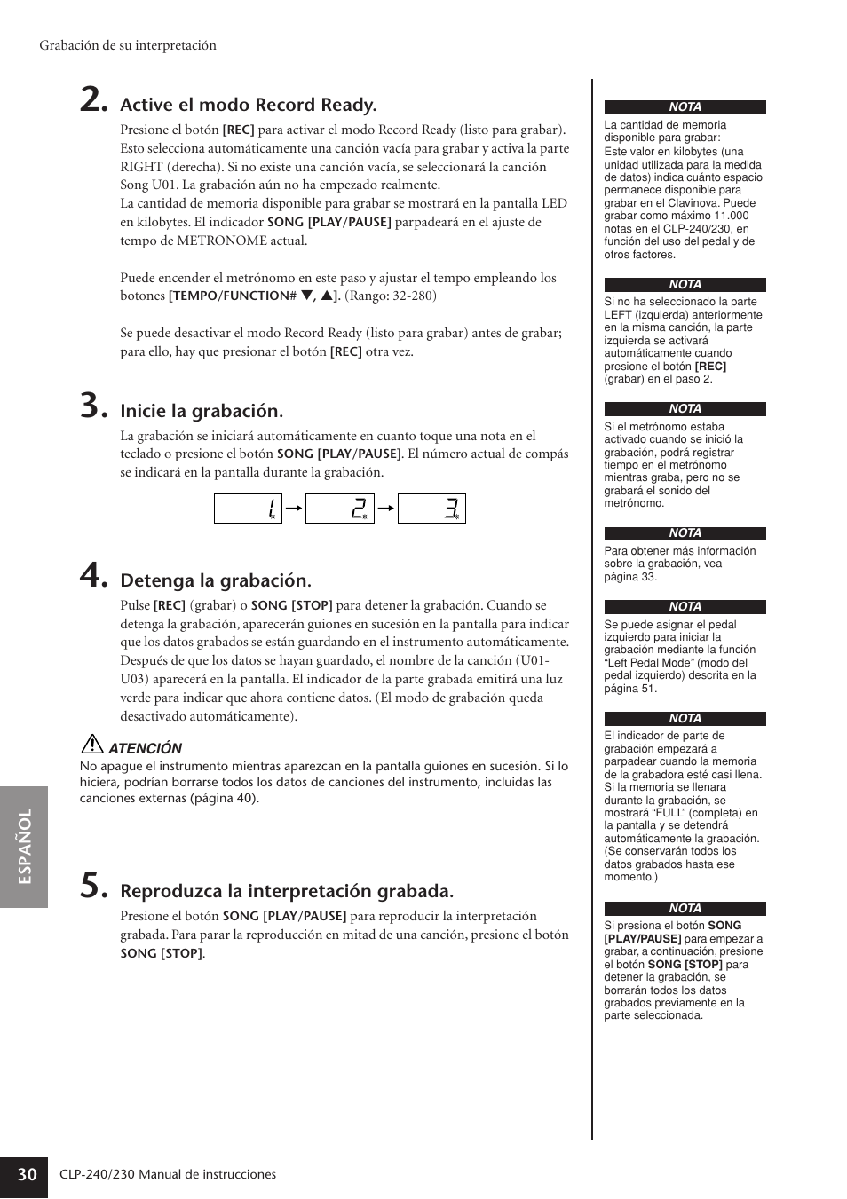 Yamaha CLP-230 User Manual | Page 30 / 89