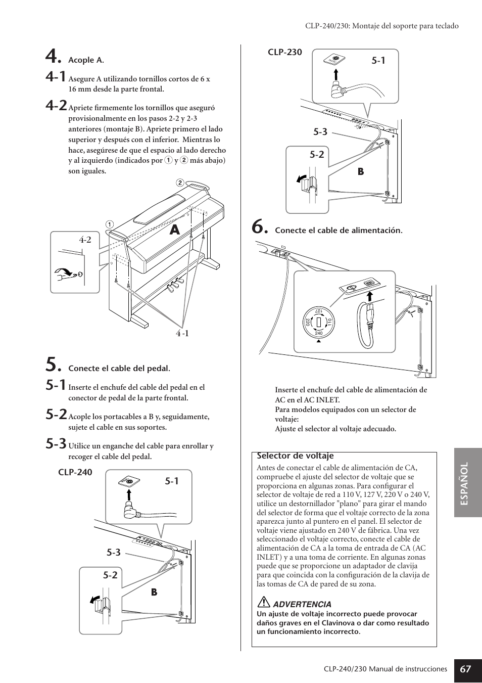 Yamaha CLP-230 User Manual | Page 67 / 89