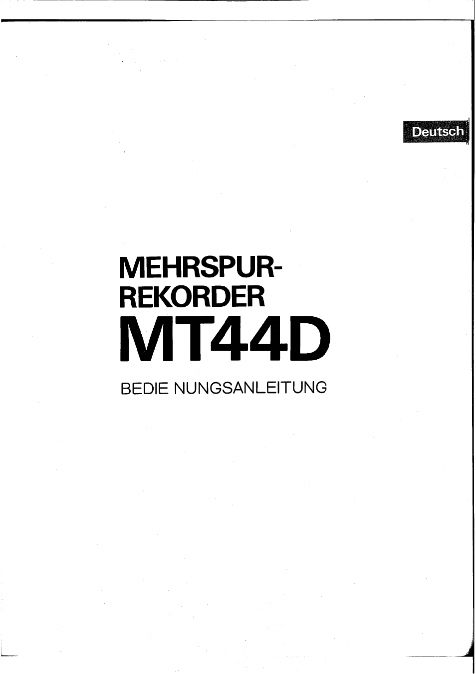Mt44d | Yamaha MT44D User Manual | Page 29 / 43