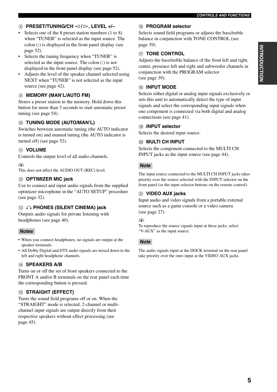 Yamaha HTR-5960 User Manual | Page 9 / 128