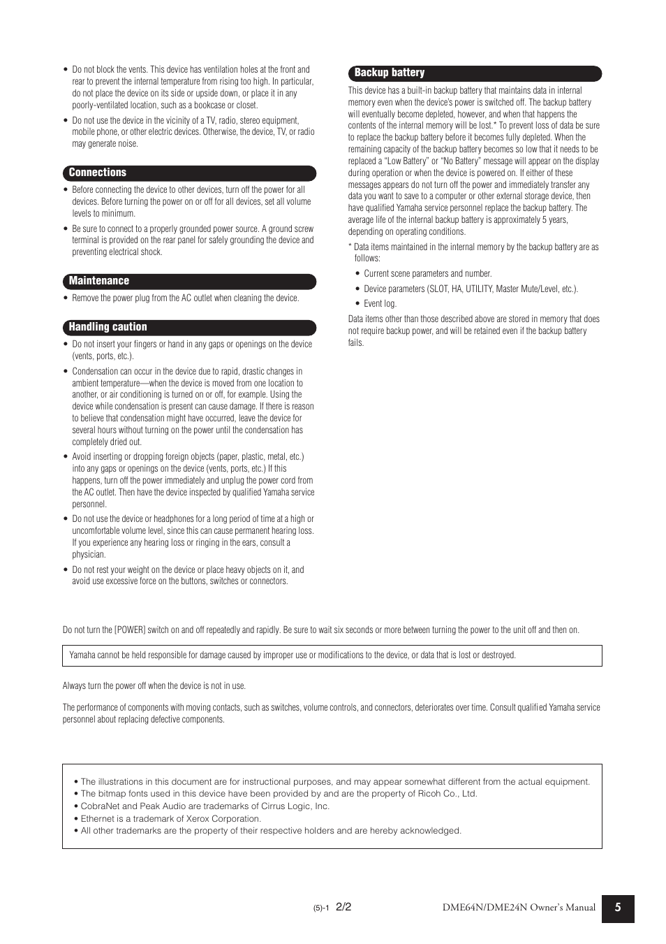 Yamaha DME24N User Manual | Page 5 / 80