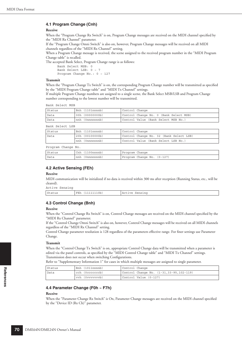 Yamaha DME24N User Manual | Page 70 / 80