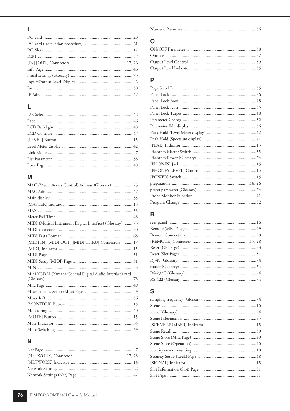 Yamaha DME24N User Manual | Page 76 / 80