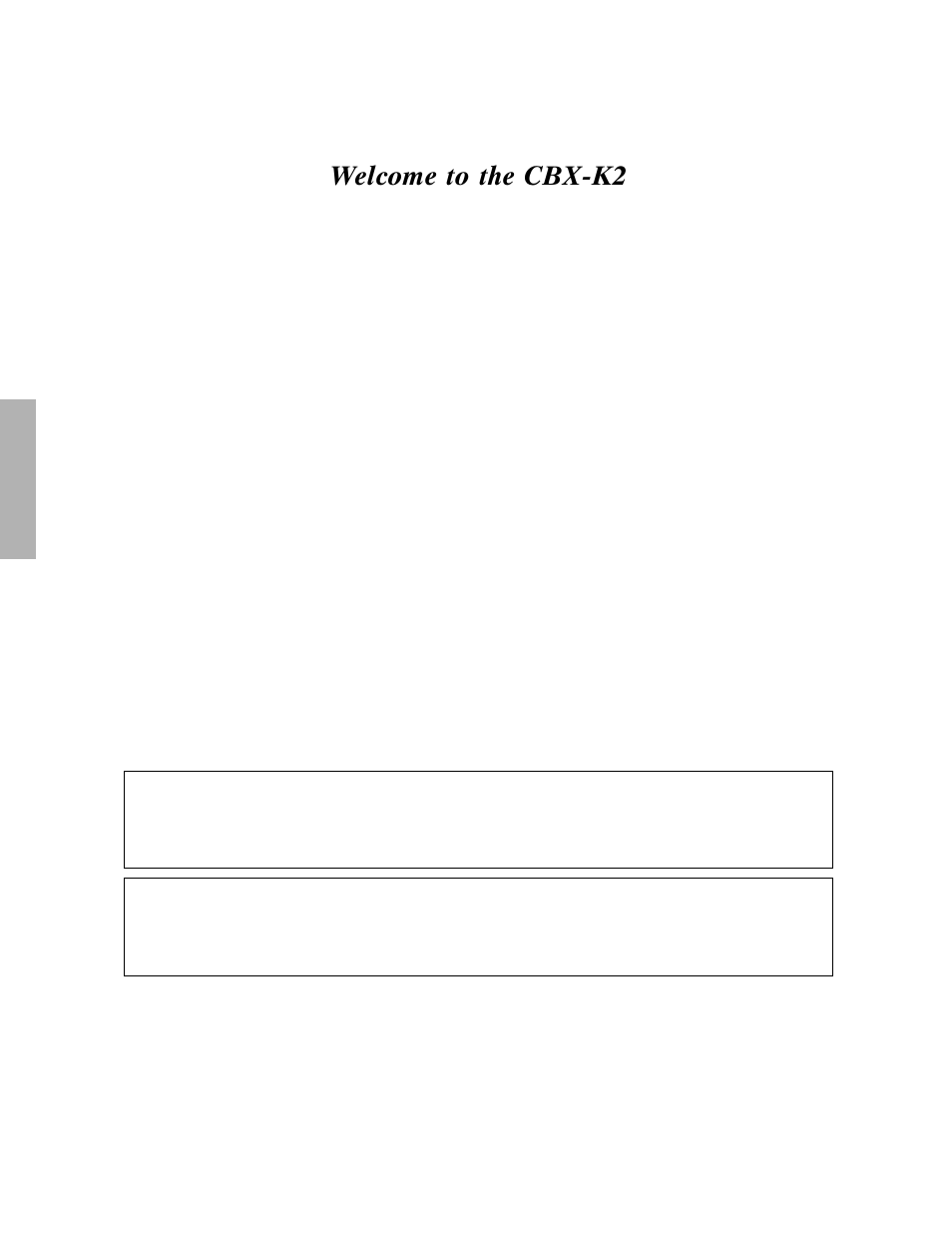Welcome to the cbx-k2 | Yamaha CBX-K2 User Manual | Page 4 / 44