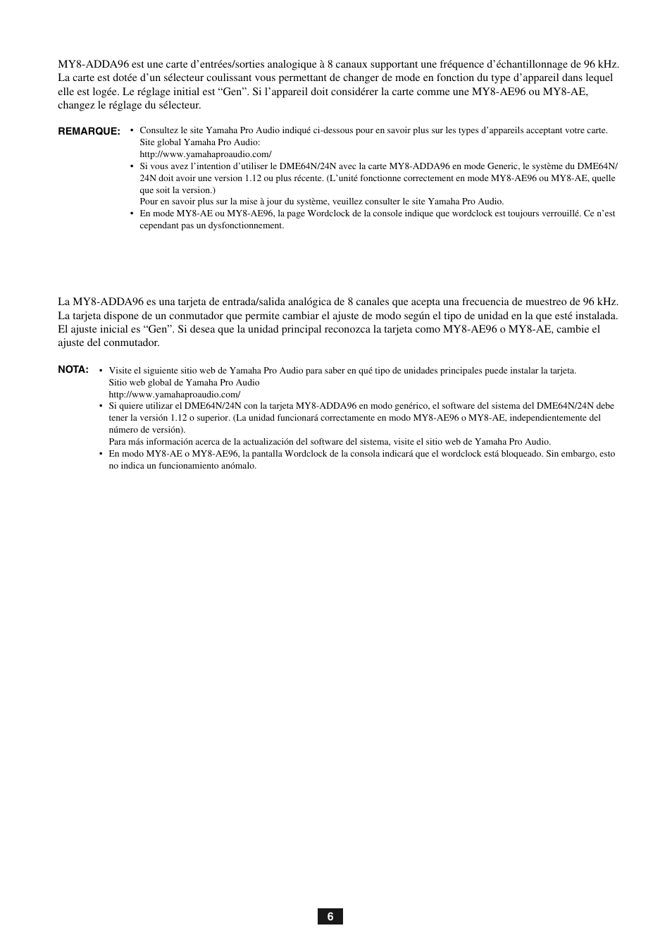 Yamaha MY8-ADDA96 User Manual | Page 6 / 8