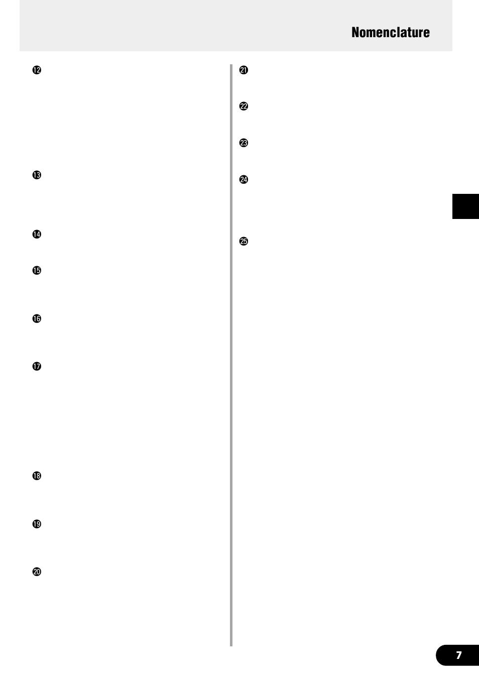 Nomenclature | Yamaha DG60FX-112 User Manual | Page 7 / 32