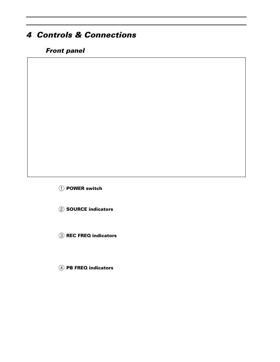 4 controls & connections, Front panel | Yamaha CBX-D5 User Manual | Page 14 / 76